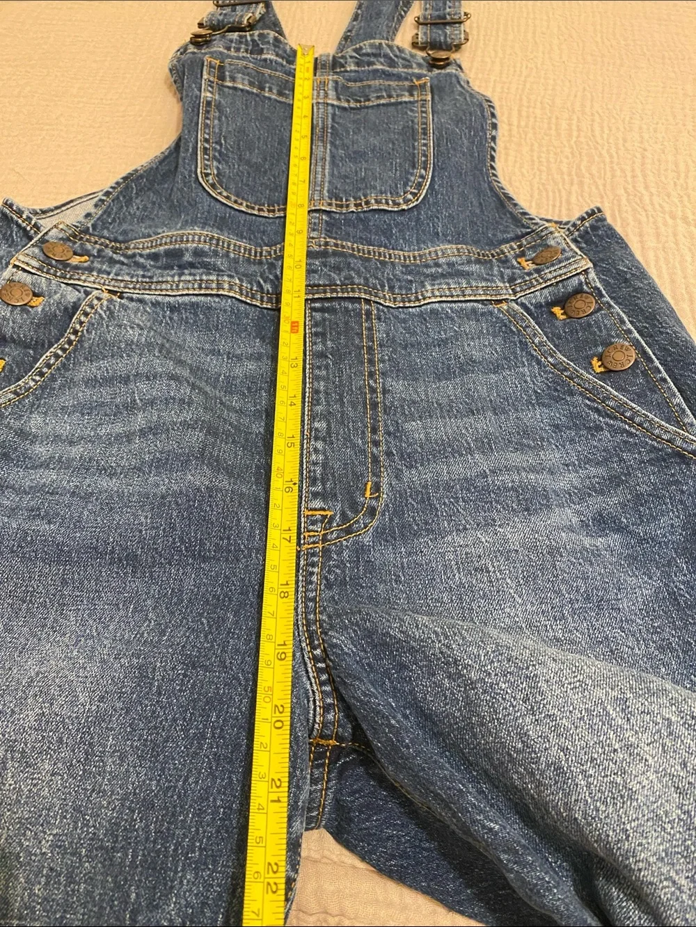 J. Crew  Classic Blue Denim Overalls. Size XS . Style AW399